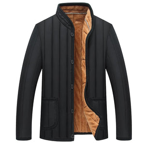 Brabora Winter Men’s Jacket Warm Polyester Puffer Coat with Lining & Filler