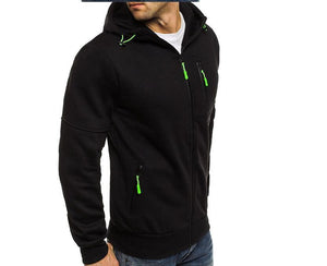 Brabora Men’s Cotton Hoodie Jacket Casual Zip-Up Camouflage Cardigan