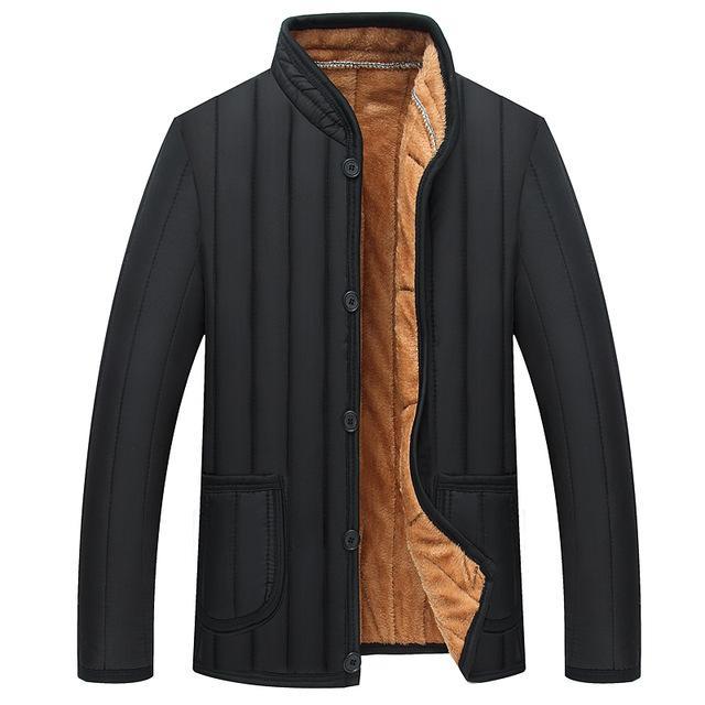 Brabora Winter Men’s Jacket Warm Polyester Puffer Coat with Lining & Filler