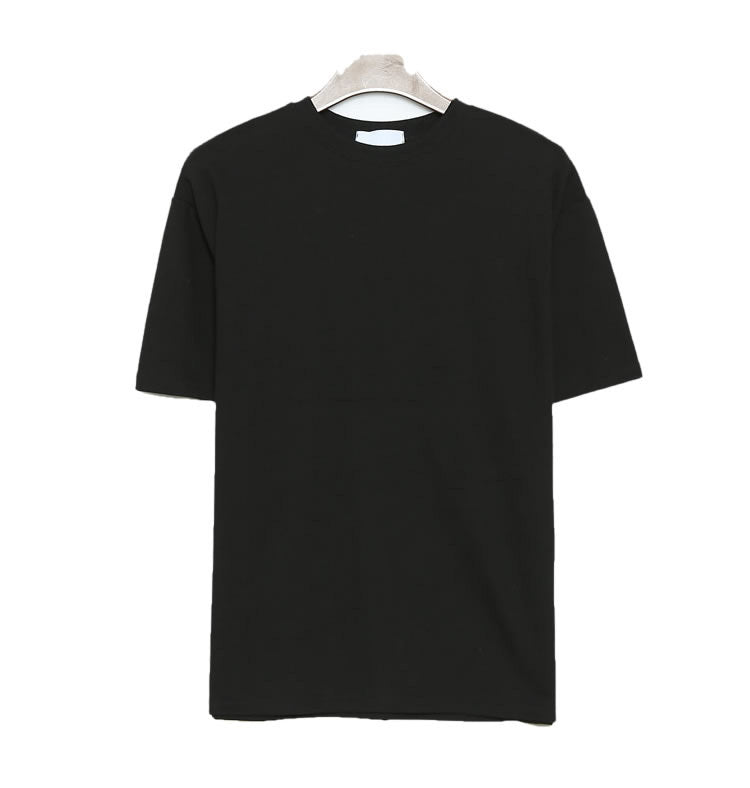 Brabora Men’s Loose Solid Color T-Shirt Summer Thin Cotton Casual Short Sleeve Top