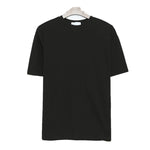 Brabora Men’s Loose Solid Color T-Shirt Summer Thin Cotton Casual Short Sleeve Top