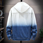 Brabora Men’s Denim Jacket Slim Fit Lapel Long Sleeve Casual Student Outerwear