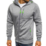 Brabora Men’s Cotton Hoodie Jacket Casual Zip-Up Camouflage Cardigan