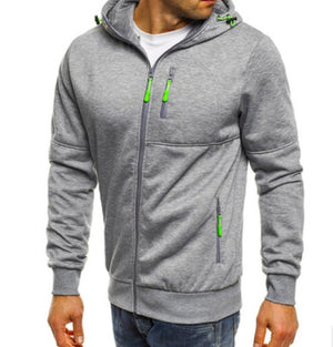 Brabora Men’s Cotton Hoodie Jacket Casual Zip-Up Camouflage Cardigan