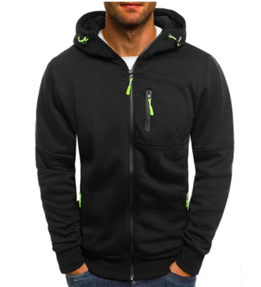 Brabora Men’s Cotton Hoodie Jacket Casual Zip-Up Camouflage Cardigan
