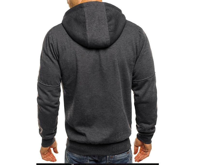 Brabora Men’s Cotton Hoodie Jacket Casual Zip-Up Camouflage Cardigan