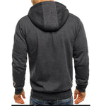 Brabora Men’s Cotton Hoodie Jacket Casual Zip-Up Camouflage Cardigan