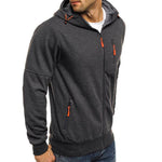 Brabora Men’s Cotton Hoodie Jacket Casual Zip-Up Camouflage Cardigan
