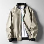 Brabora Men’s Casual Baseball Jacket Lightweight Polyester Bomber for Middle-Aged Men