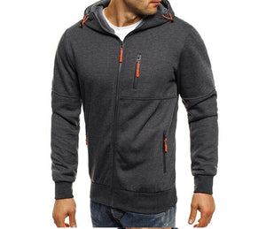 Brabora Men’s Cotton Hoodie Jacket Casual Zip-Up Camouflage Cardigan