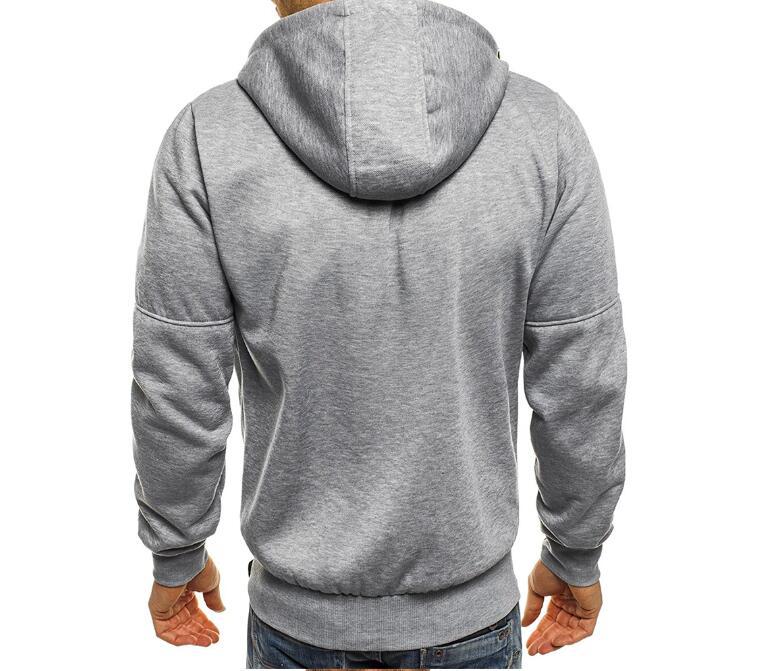 Brabora Men’s Cotton Hoodie Jacket Casual Zip-Up Camouflage Cardigan