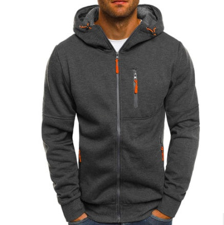Brabora Men’s Cotton Hoodie Jacket Casual Zip-Up Camouflage Cardigan