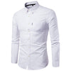 Men’s Korean Slim Fit Dress Shirt Long Sleeve Formal Business Shirt